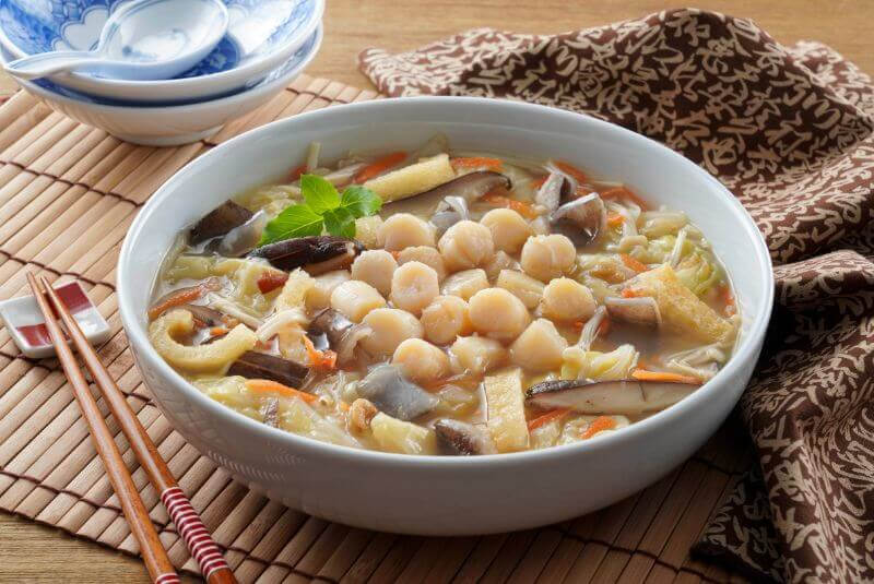 【年菜系列】干貝魚皮白菜滷