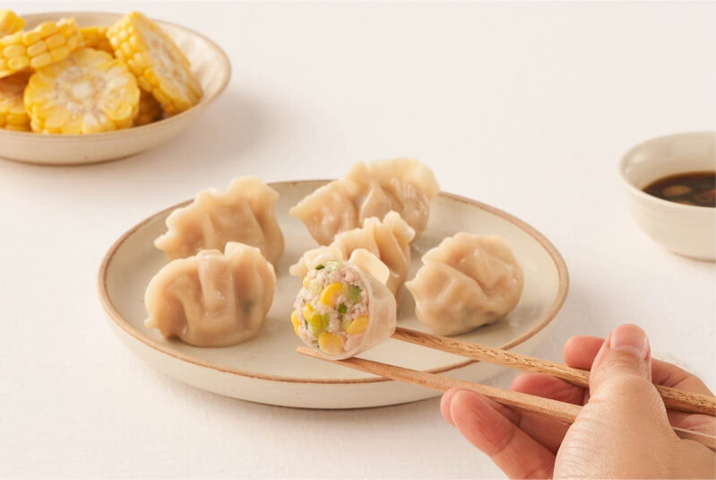 新東陽玉米手工捏花水餃