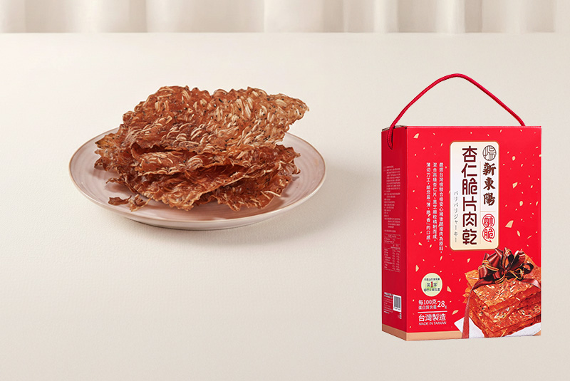 新東陽杏仁芝麻脆片肉乾禮盒