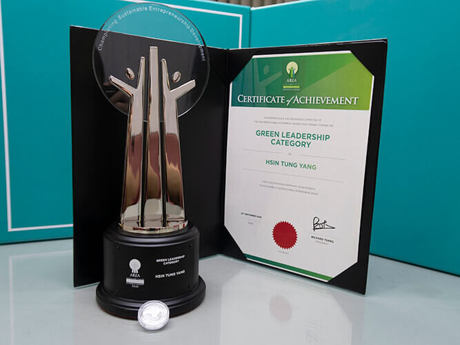 榮獲 2020 AREA「亞洲企業社會責任獎」_綠色領導獎 殊榮