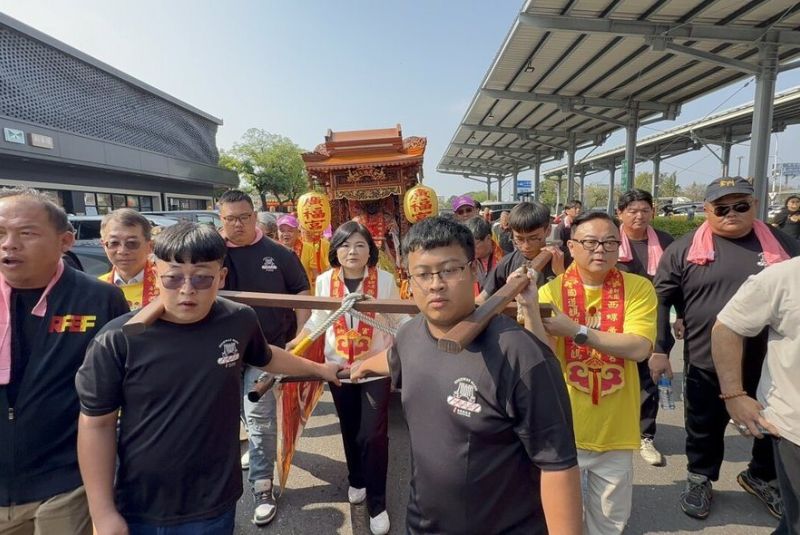 【經濟日報】西螺「國道媽祖」今起國道南北巡 新竹至台南各服務區遶境祈安