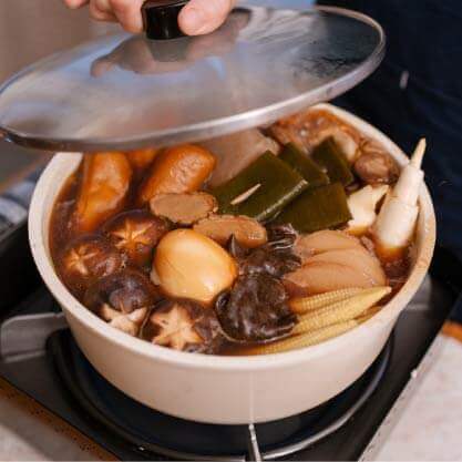 提示:過程中可視情況加水淹過食材。