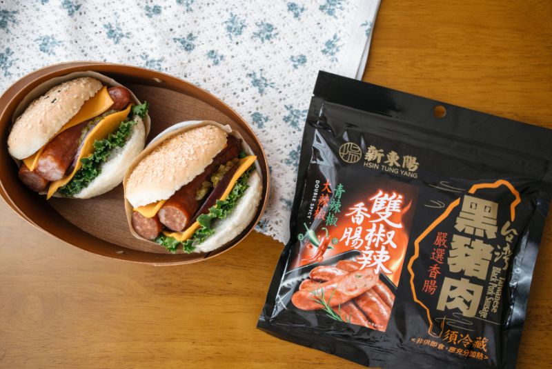 馬祖繼光餅腸堡x新東陽雙椒辣香腸