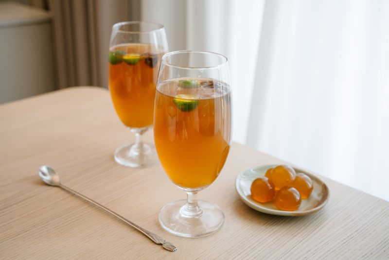 嘉義菜燕金桔凍飲