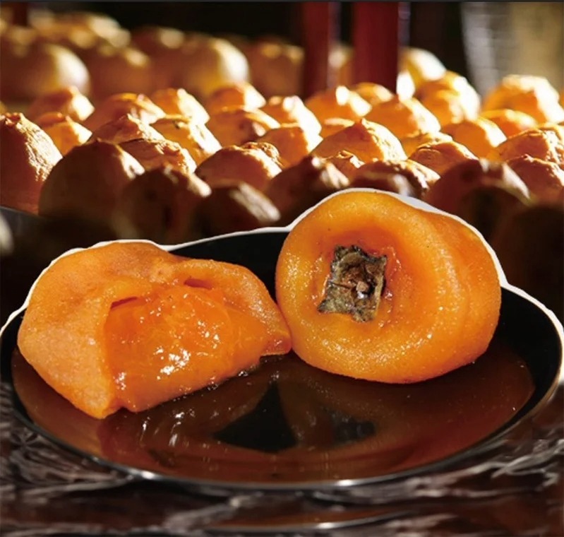 關西服務區的「爆漿柿餅」是絕佳伴手禮。 圖／新東陽 提供